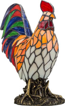 Load image into Gallery viewer, (Tiffany style) Stained Glass Rooster Lamp (ROG0006)