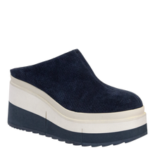 Load image into Gallery viewer, NAKED FEET - COACH in NAVY Platform Clogs