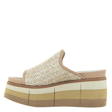Load image into Gallery viewer, NAKED FEET - FLOCCI in BEIGE Wedge Sandals