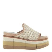 Load image into Gallery viewer, NAKED FEET - FLOCCI in BEIGE Wedge Sandals