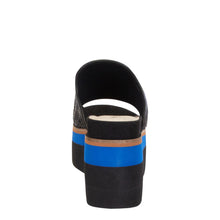 Load image into Gallery viewer, NAKED FEET - FLOCCI in JET BLACK Wedge Sandals (ONLINE ONLY)