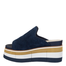 Load image into Gallery viewer, NAKED FEET - FLOW in NAVY Platform Sandals