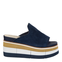 Load image into Gallery viewer, NAKED FEET - FLOW in NAVY Platform Sandals