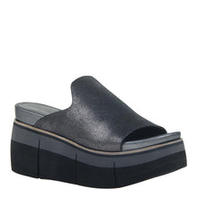 Load image into Gallery viewer, NAKED FEET (ON LINE ONLY)- FLOW in PEWTER Platform Sandals