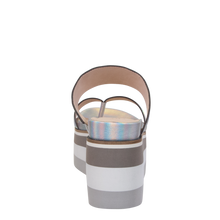 Load image into Gallery viewer, NAKED FEET (ONLINE ONLY) FLUX in SILVER Wedge Sandals