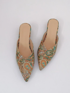Paisley Point Mules