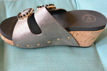 Load image into Gallery viewer, Briana Pewter Wedge Sandal by MAKERS
