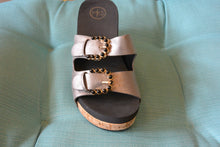 Load image into Gallery viewer, Briana Pewter Wedge Sandal by MAKERS
