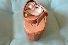 Load image into Gallery viewer, Hannah Cognac Wedge Sandal
