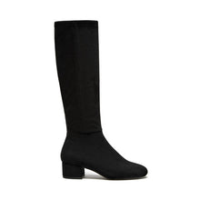 Load image into Gallery viewer, Silent D GOLD Boot Black Micro suede
