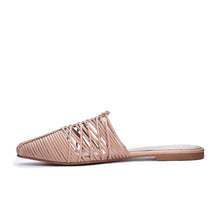 Load image into Gallery viewer, 42 Gold- Cleo Woven Leather Flat Mule
