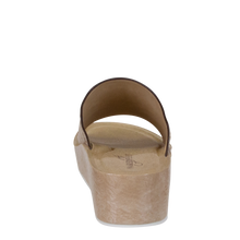 Load image into Gallery viewer, NAKED FEET - RENO in BEIGE Wedge Sandals (INSTORE AND ONLINE)
