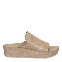 Load image into Gallery viewer, NAKED FEET - RENO in BEIGE Wedge Sandals (INSTORE AND ONLINE)

